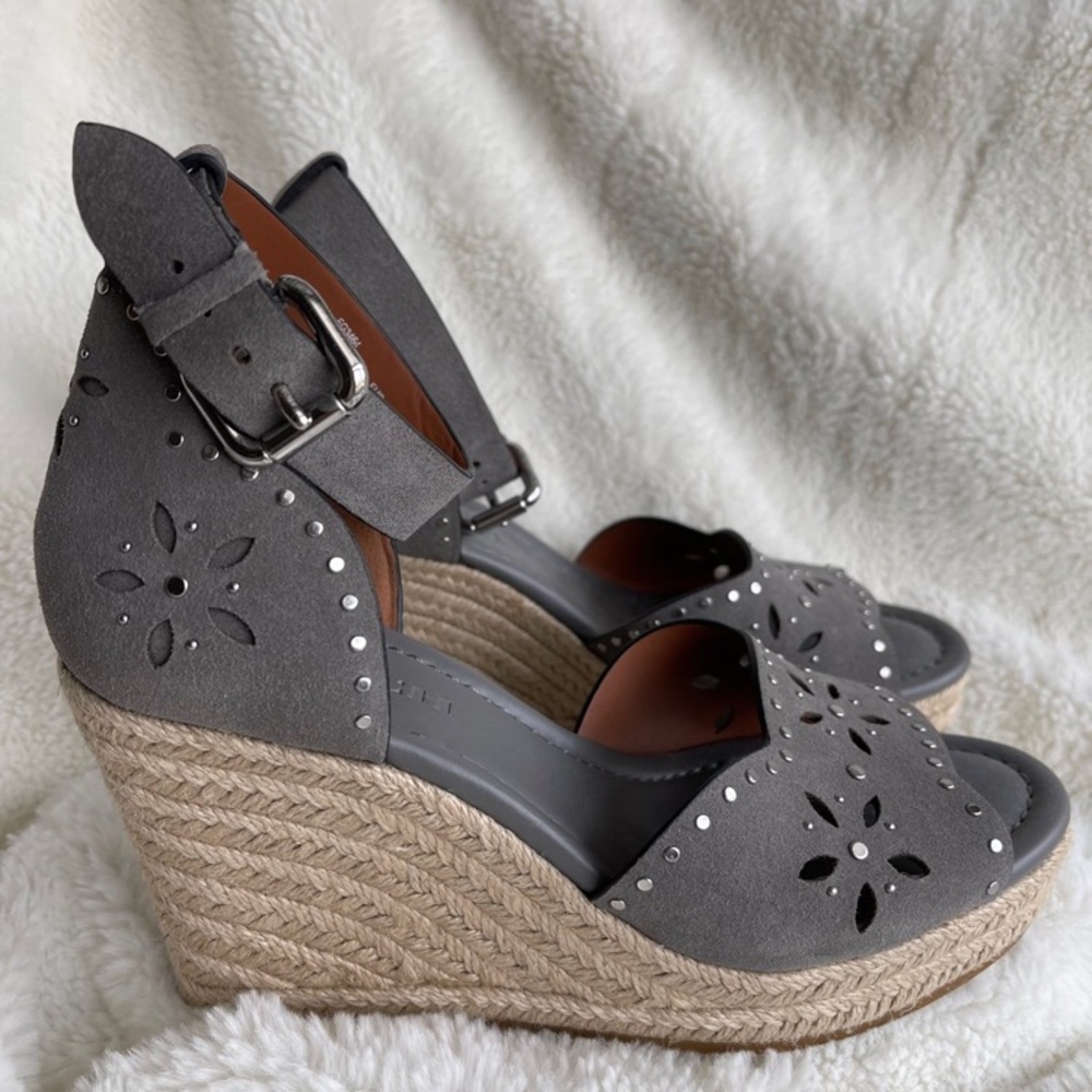 COACH Kelsi Suede wedges - Picture 5 of 7